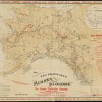 Map showing routes from San Francisco to Alaska and the Klondike (Alaska Exploration Company)