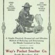 Way's pocket smelter, used by prospectors, miners and assayers the world over