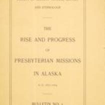 Rise and progress of Presbyterian missions in Alaska, A.D. 1877-1884