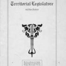 Glimpse of the Second Alaska territorial legislature and other features.