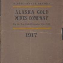 Annual report - Alaska Gold Mines Company [1917]