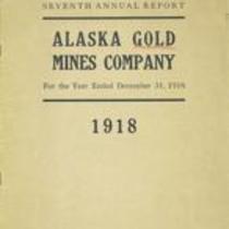 Annual report - Alaska Gold Mines Company [1918]