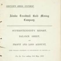 [18th] Annual statement, Alaska Treadwell Gold Mining Company 