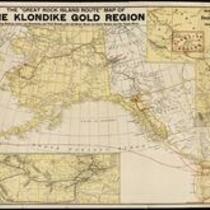Great Rock Island Route map of the Klondike gold region