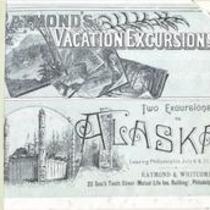 Two excursions to Alaska leaving Philadelphia July 6 & 20, 1894